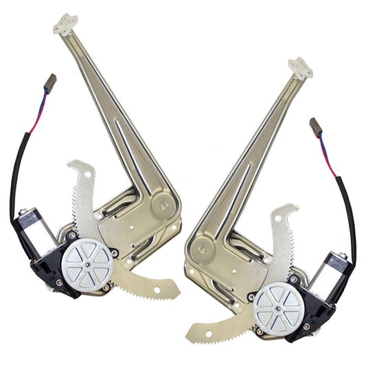 Driver and Passenger Front Power Window Regulators & Motors Compatible with 1993-2011 Ranger 1994-2010 B2300 B2500 B3000 B4000 Pickup 1FAA59526 8L5Z7823394A