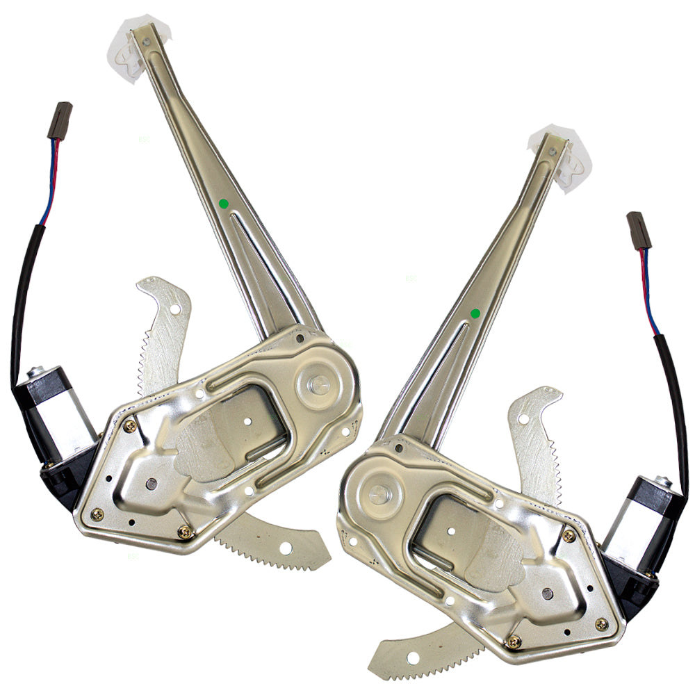 Driver and Passenger Front Power Window Regulators & Motors Compatible with 1993-2011 Ranger 1994-2010 B2300 B2500 B3000 B4000 Pickup 1FAA59526 8L5Z7823394A