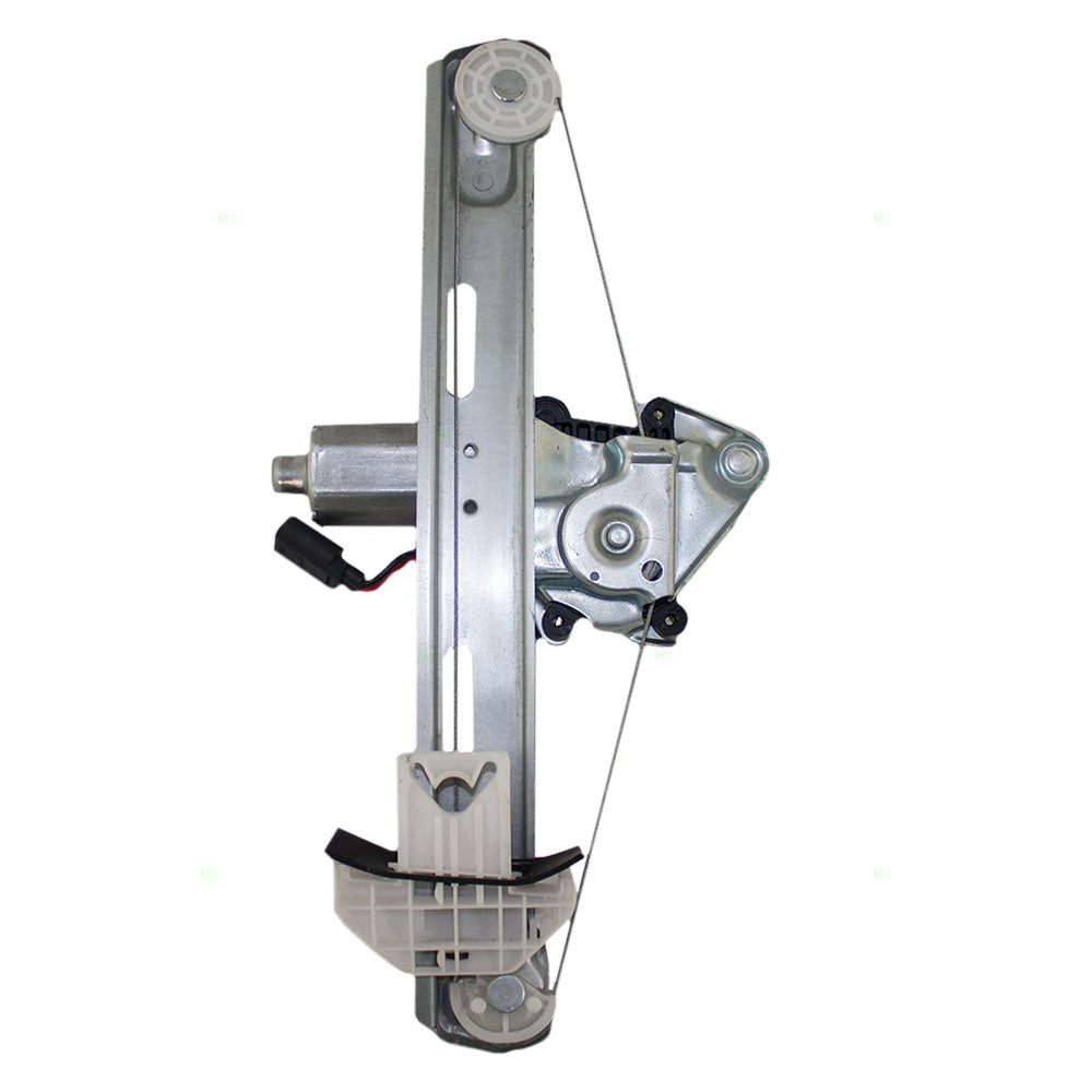 Passengers Rear Power Window Lift Regulator with Motor Assembly Compatible with 2000-2006 LS 5W4Z5423394A