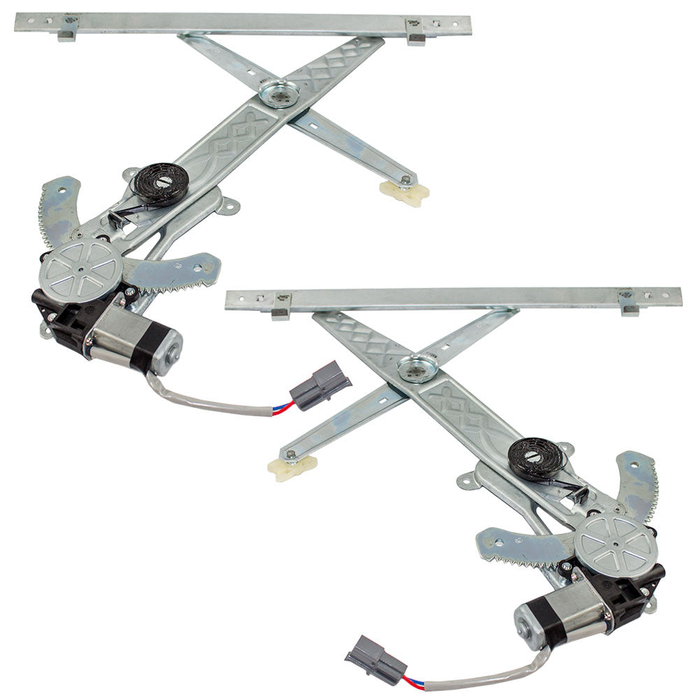 Driver and Passenger Front Power Window Lift Regulators with Motors Assemblies Compatible with 95-97 99-03 Windstar Van 3F2Z1623209AA 3F2Z1623208AA