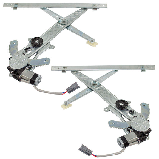 Driver and Passenger Front Power Window Lift Regulators with Motors Assemblies Compatible with 95-97 99-03 Windstar Van 3F2Z1623209AA 3F2Z1623208AA