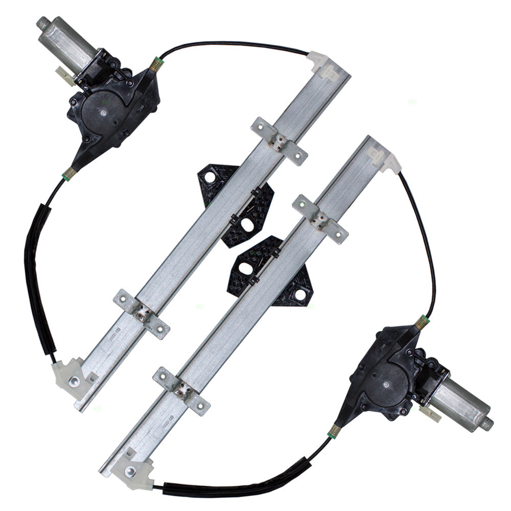 Driver and Passenger Front Power Window Regulators with Motors Compatible with 1995-2000 Contour Mystique F5RZ5423209A F5RZ5423208A