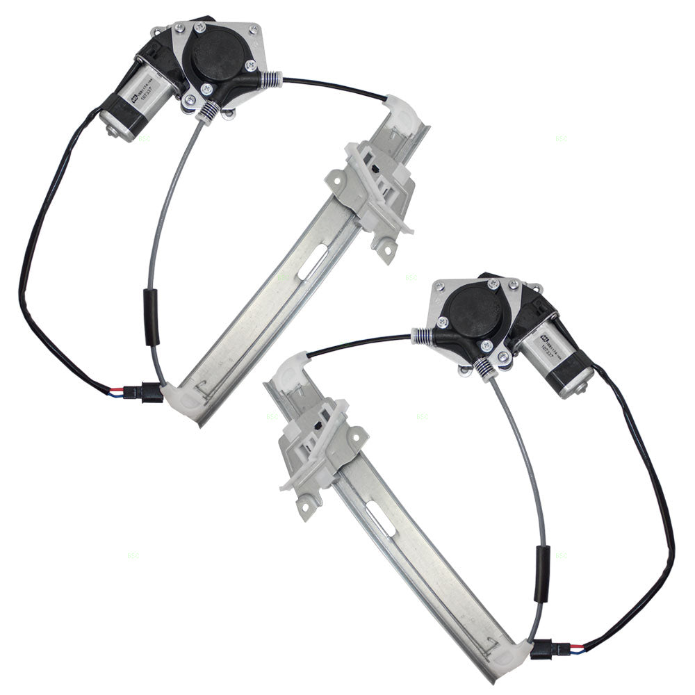 Driver and Passenger Rear Power Window Lift Regulators with Motors Assemblies Compatible with 08-12 Escape Mariner 8L8Z 7827001 A 8L8Z 7827000 A