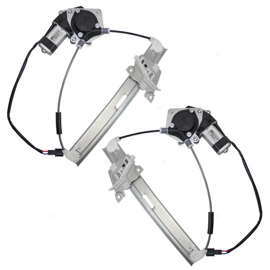 Driver and Passenger Rear Power Window Lift Regulators with Motors Assemblies Compatible with 08-12 Escape Mariner 8L8Z 7827001 A 8L8Z 7827000 A