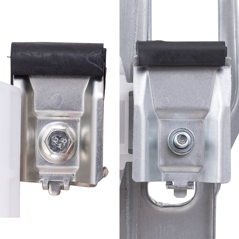 Front and Rear Driver Side Power Window Regulators with Motor Compatible with 2009-2010 F-150/Lobo