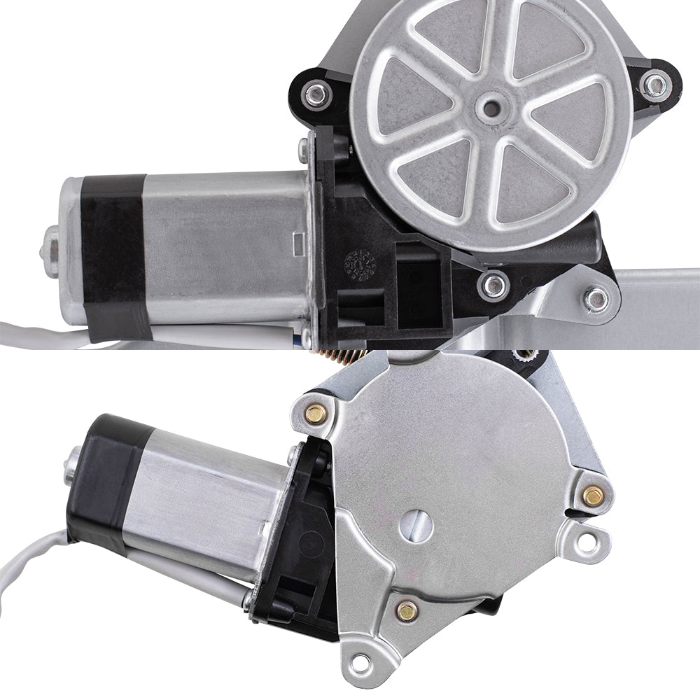 Front and Rear Power Window Regulators with Motor 4 Piece Set Compatible with 2009-2010 F-150 & 2009-2010 Lobo