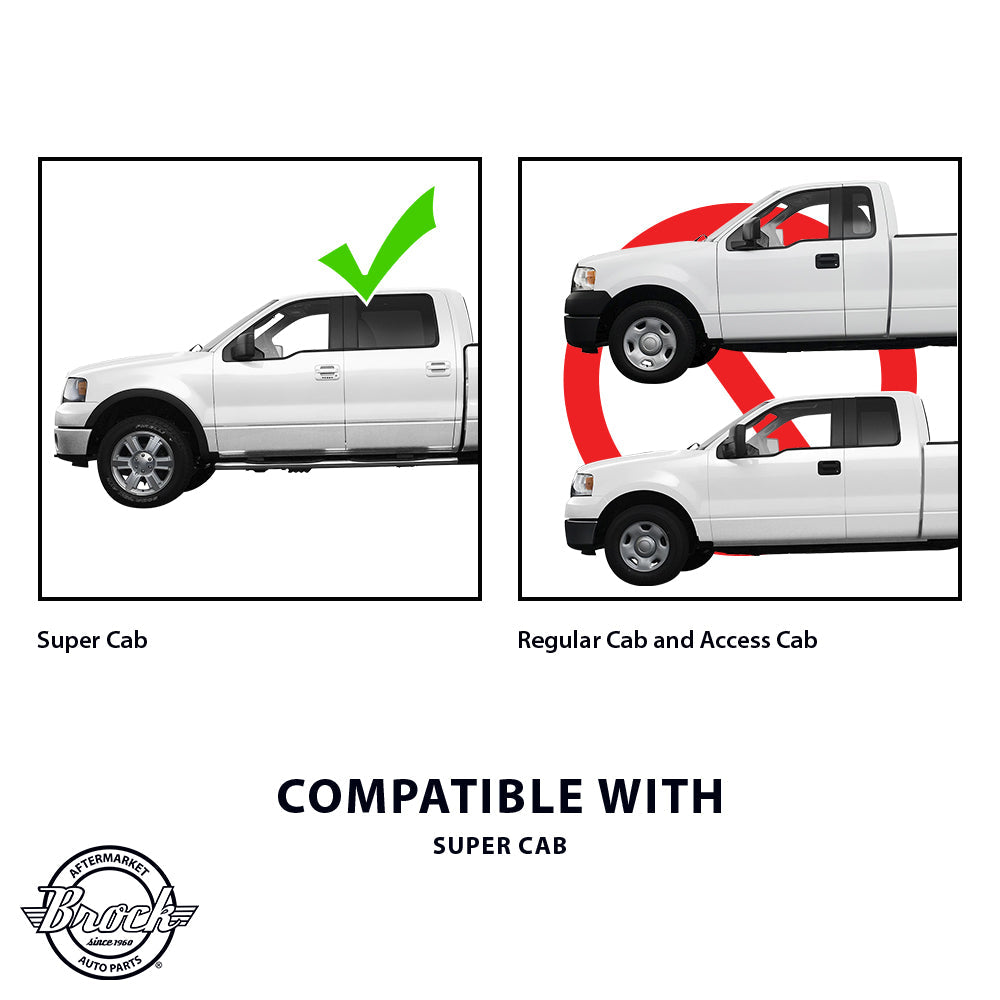 Drivers Rear Power Window Lift Regulator with Motor Assembly Compatible with 2004-2014 F150 Extended Cab Pickup Truck AL3Z1827001A