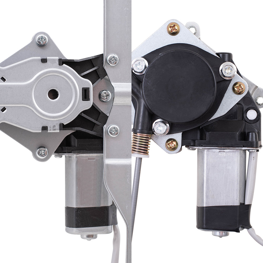 Front and Rear Passenger Side Power Window Regulators with Motor Compatible with 2009-2010 F-150/Lobo