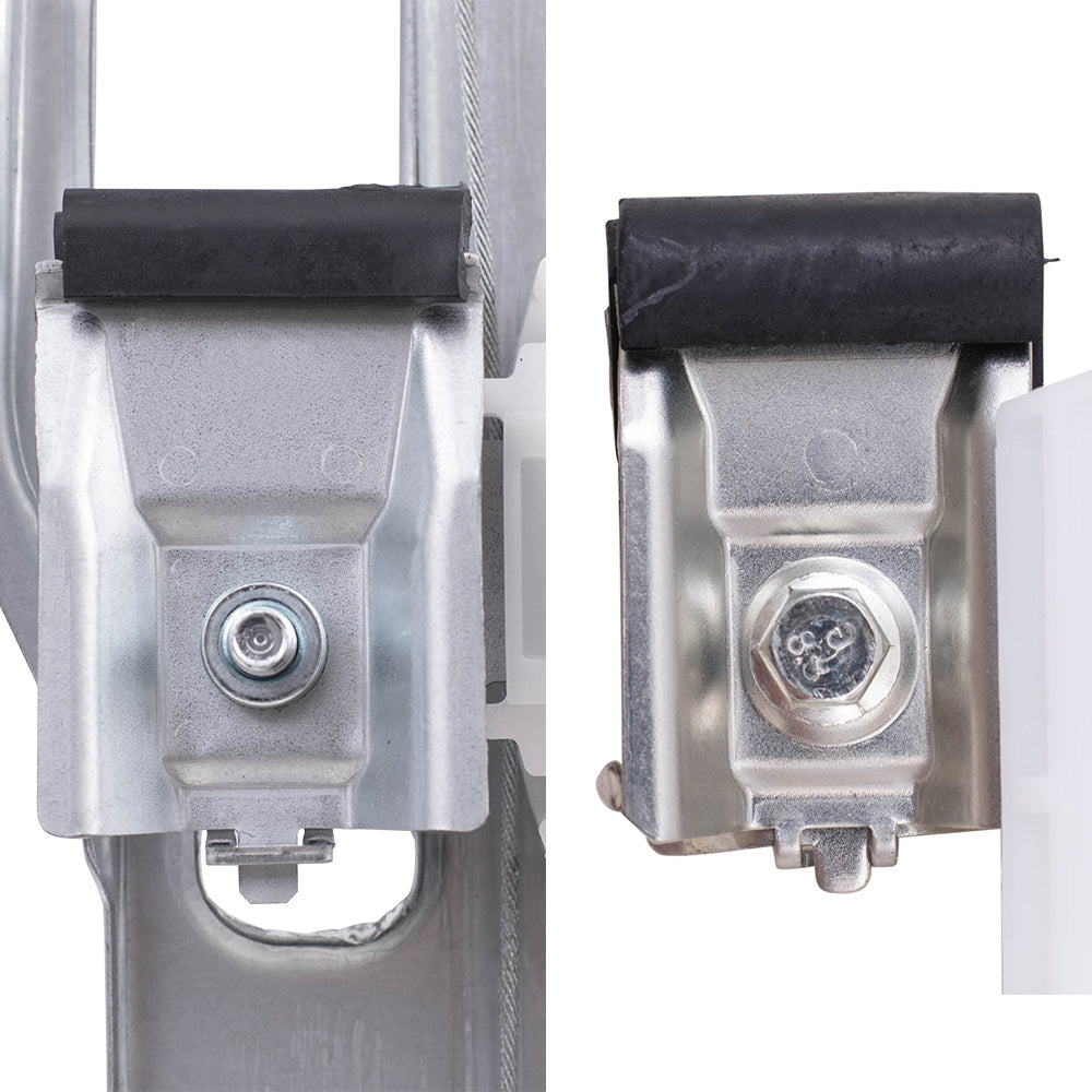 Front and Rear Passenger Side Power Window Regulators with Motor Compatible with 2009-2010 F-150/Lobo