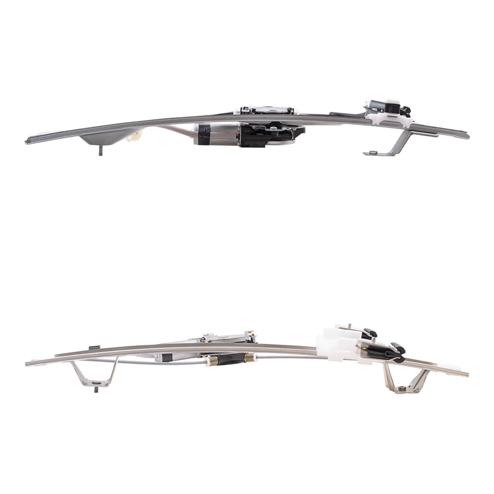 Front and Rear Passenger Side Power Window Regulators with Motor Compatible with 2009-2010 F-150/Lobo