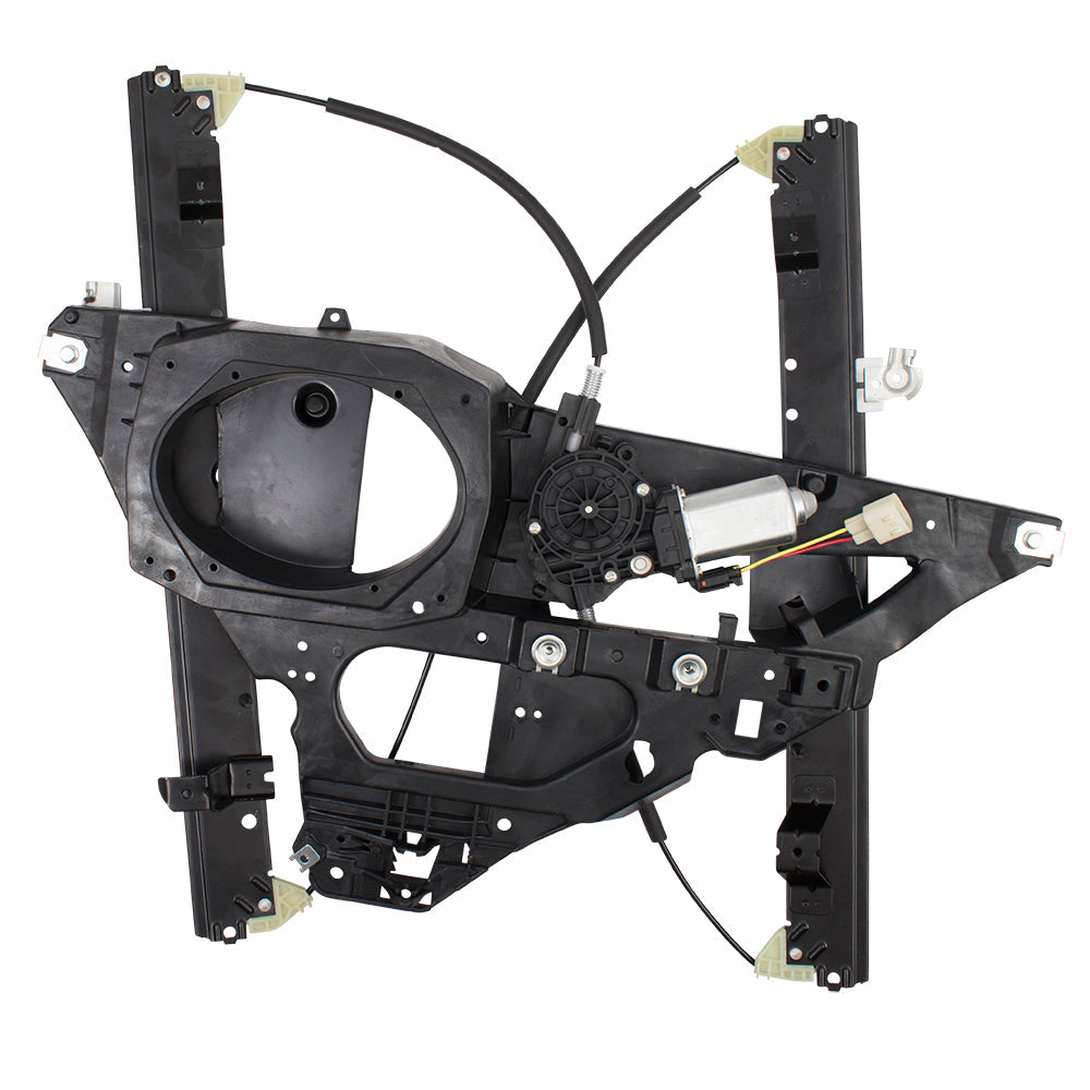 Drivers Front Power Window Regulator w/ Motor Assembly & 2 Pin Rectangular Connector Compatible with 2003-2006 Expedition Navigator 6L1Z7823395A