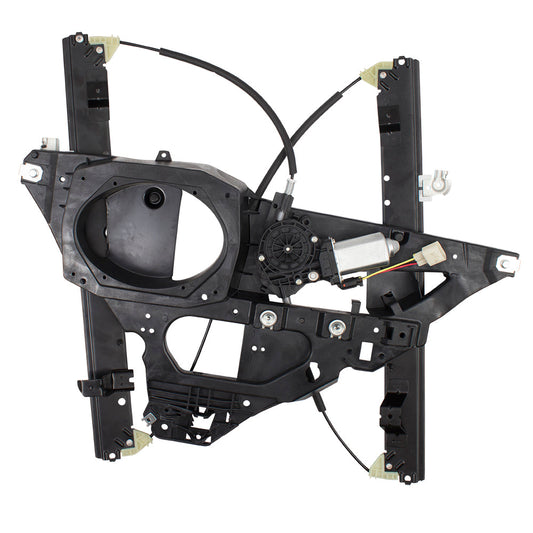 Drivers Front Power Window Regulator w/ Motor Assembly & 2 Pin Rectangular Connector Compatible with 2003-2006 Expedition Navigator 6L1Z7823395A