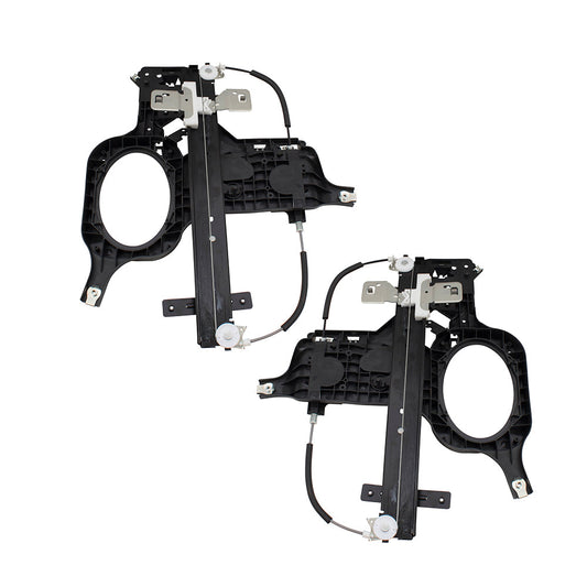 Pair Set Rear Power Window Lift Regulators Compatible with 03-06 Expedition Navigator SUV 6L1Z7827009AA 6L1Z7827008AA