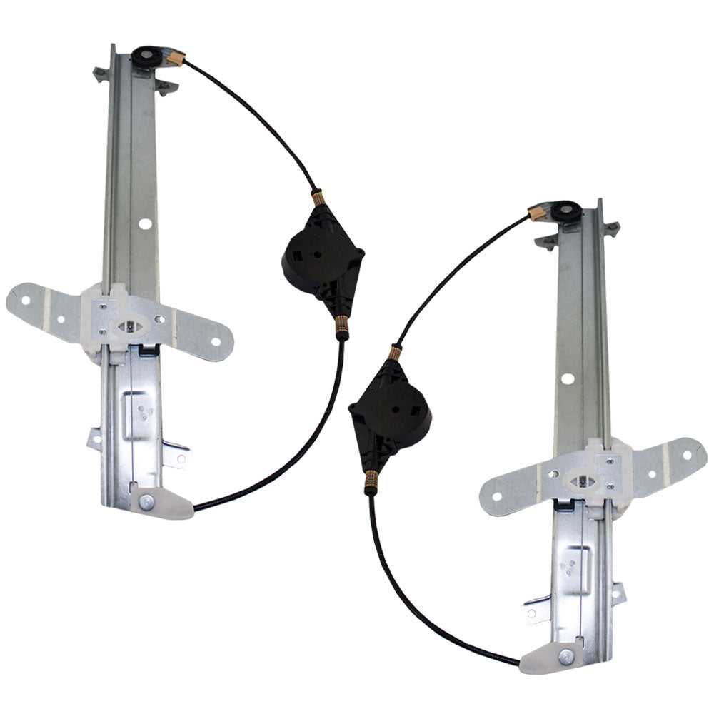Driver and Passenger Front Power Window Lift Regulators Compatible with 1992-2011 Crown Victoria Grand Marquis