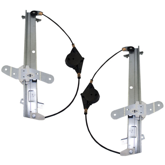 Driver and Passenger Front Power Window Lift Regulators Compatible with 1992-2011 Crown Victoria Grand Marquis