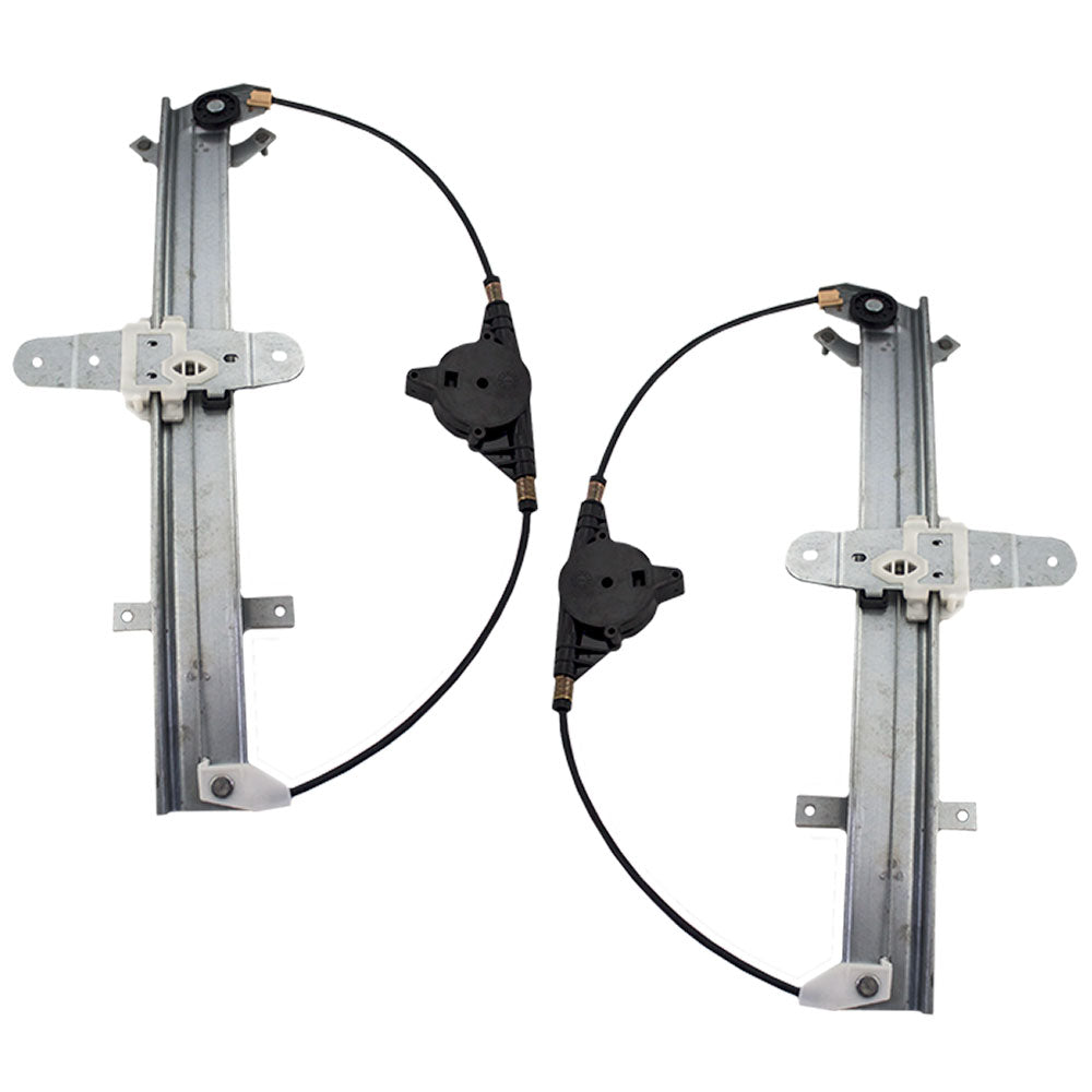 Driver and Passenger Rear Power Window Lift Regulators Compatible with 1992-2011 Crown Victoria Grand Marquis