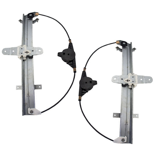 Driver and Passenger Rear Power Window Lift Regulators Compatible with 1992-2011 Crown Victoria Grand Marquis