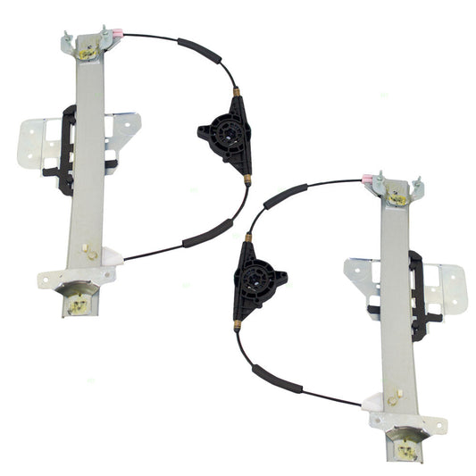 Pair Power Window Lift Regulators fit 1995-1997 Lincoln Town Car Rear Set