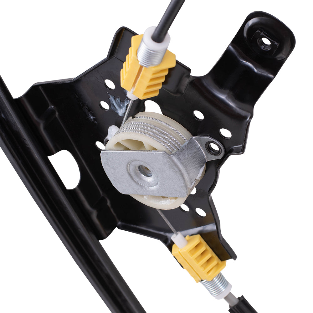 Driver and Passenger Front Power Window Lift Regulators Compatible with 2004-2008 F150 SuperCab Pickup Truck 6L3Z1823201BA 6L3Z1823200BA