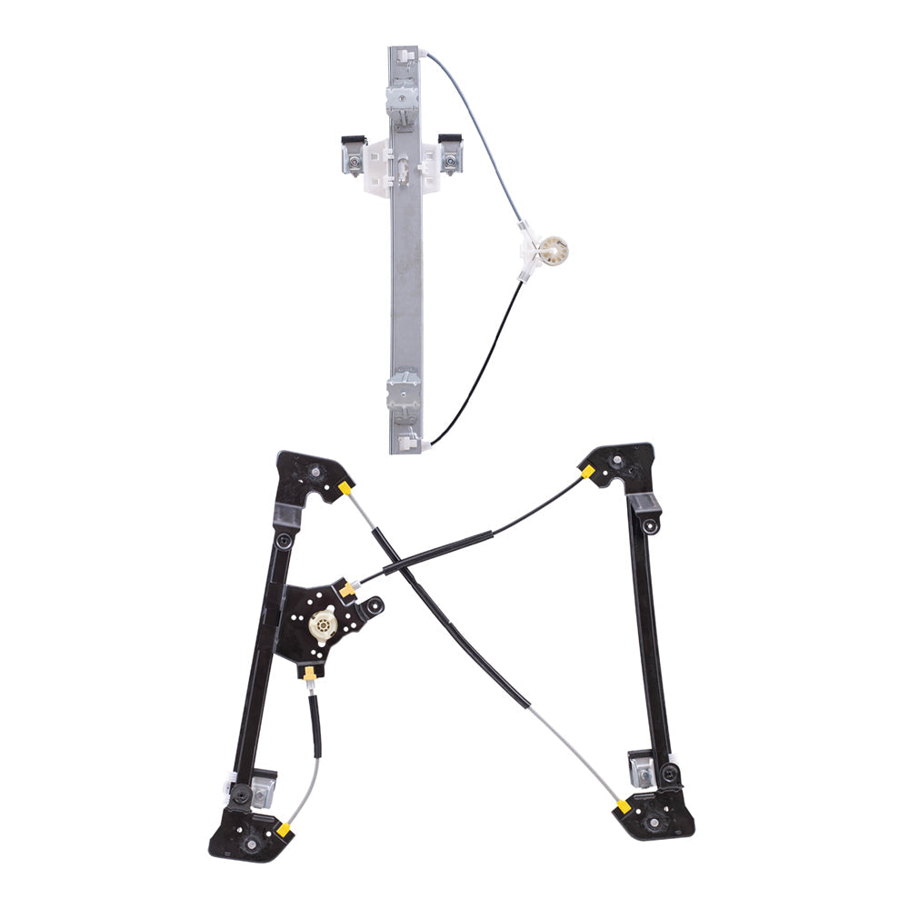 Front and Rear Passenger Side Power Window Regulators Without Motor Compatible with 2004-2008 F-150/ 2004 & 2007-2008 Lobo