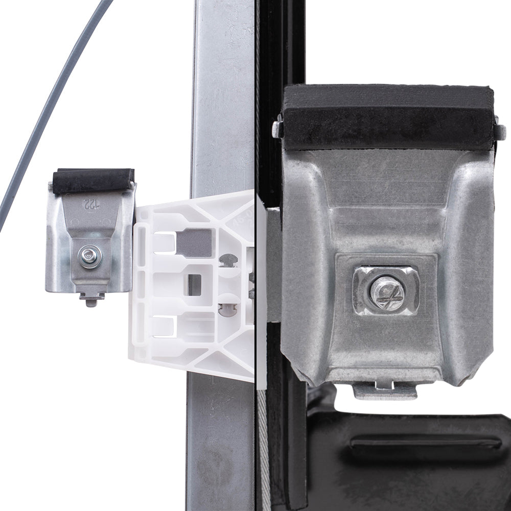 Front and Rear Passenger Side Power Window Regulators Without Motor Compatible with 2004-2008 F-150/ 2004 & 2007-2008 Lobo