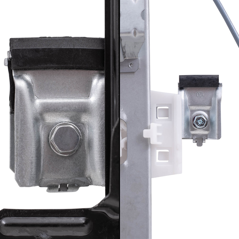 Front and Rear Passenger Side Power Window Regulators Without Motor Compatible with 2004-2008 F-150/ 2004 & 2007-2008 Lobo