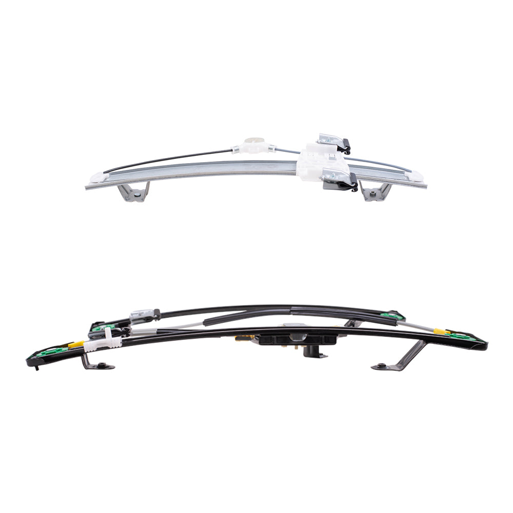 Front and Rear Passenger Side Power Window Regulators Without Motor Compatible with 2004-2008 F-150/ 2004 & 2007-2008 Lobo