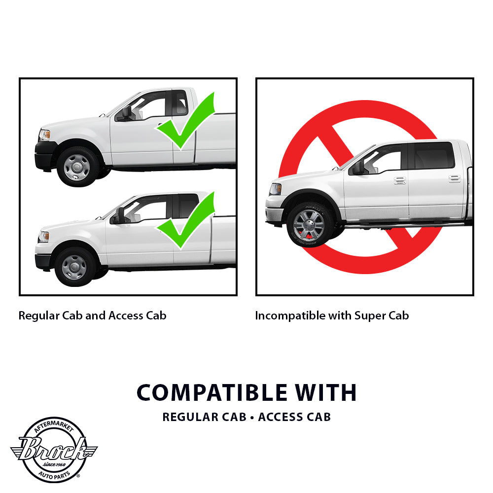 Driver and Passenger Front Power Window Lift Regulators Compatible with 2004-2008 F150 Regular/Crew Cab Pickup Truck 4L3Z1523201CA 4L3Z1523200CA