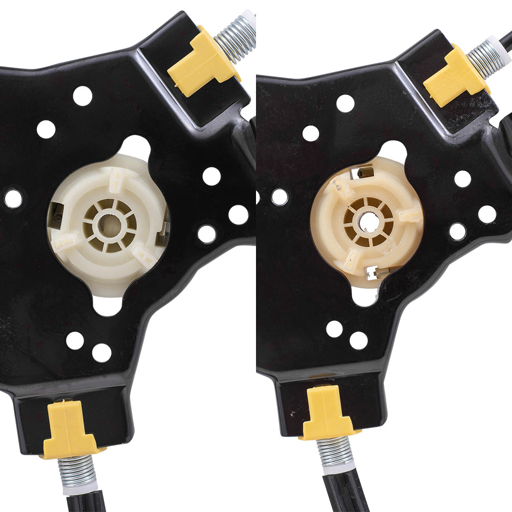 Front and Rear Passenger Side Power Window Regulators Without Motor Compatible with 2004-2008 F-150/Lobo & 2006-2008 Mark LT