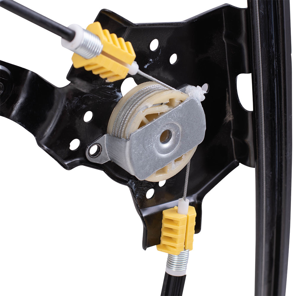 Driver and Passenger Rear Power Window Regulators Compatible with 2004-2008 F150 Crew Cab Pickup Truck FO1550129 FO1551129