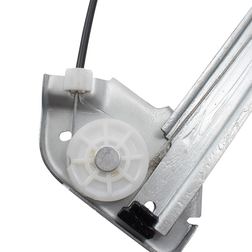 Passengers Front Manual Window Lift Regulator Compatible with 04-08 F-150 Super Cab Extended Cab Pickup Truck 6L3Z1823200AA