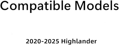 Black Moulding Style Passenger Right Side Quarter Window Quarter Glass Compatible with Toyota Highlander 2020-2025 Models