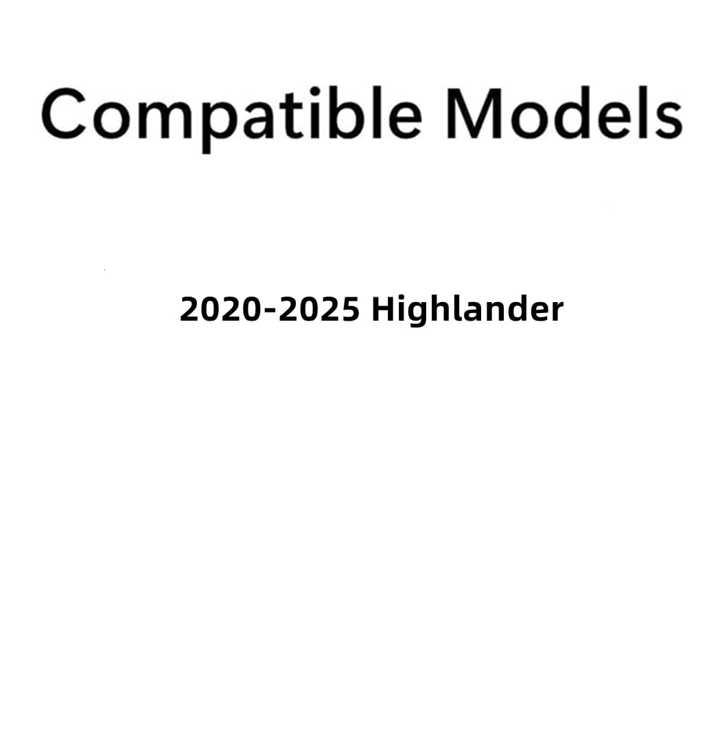 Black Moulding Style W/ Atenna Driver Left Side Quarter Window Quarter Glass Compatible with Toyota Highlander 2020-2025 Models