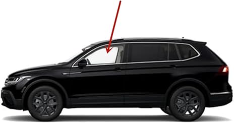 Driver Left Side Front Door Window Door Glass Compatible with Volkswagen Tiguan 2018-2024 Models (Not For Limited Models)
