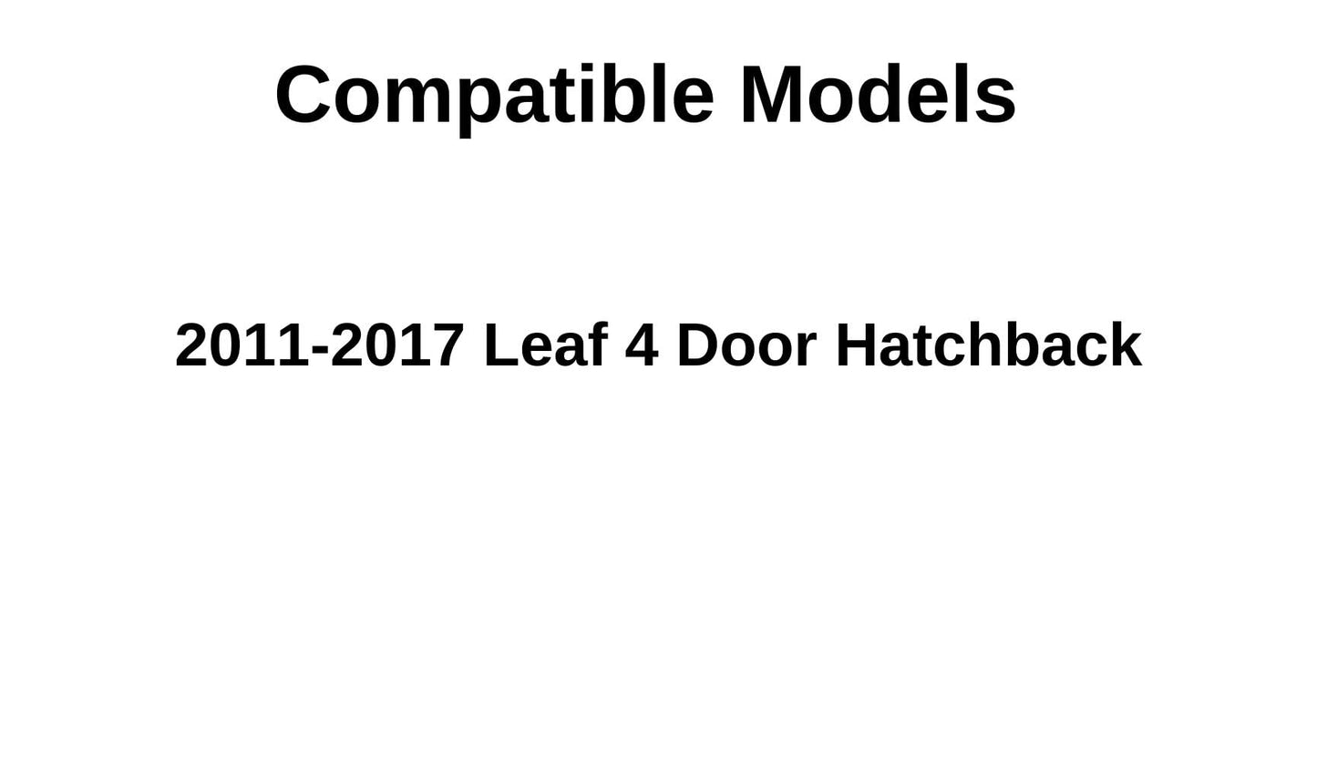 Driver Left Side Rear Door Glass Door Window Compatible with Nissan Leaf 4 Door Hatchback 2011-2017 Models