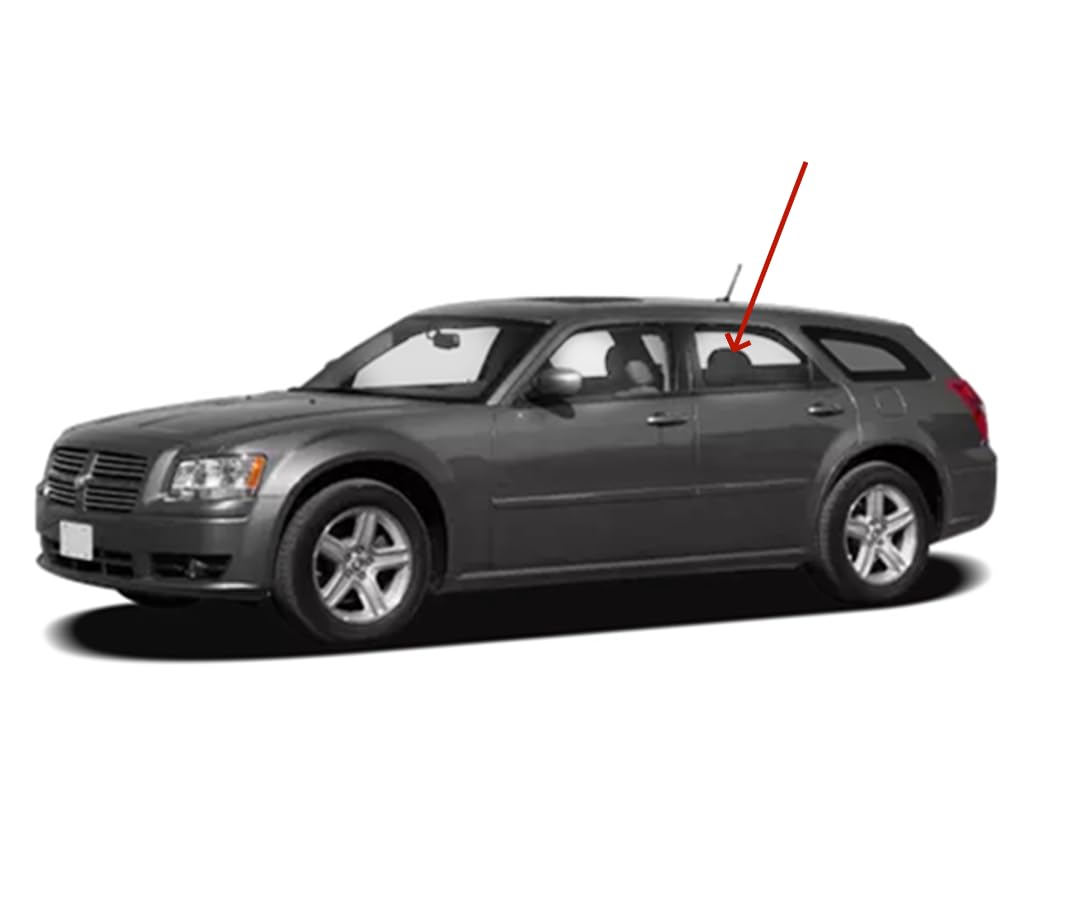 Driver Left Side Rear Door Window Door Glass Compatible with Chrysler 300/Dodge Magnum 2005-2010 Models