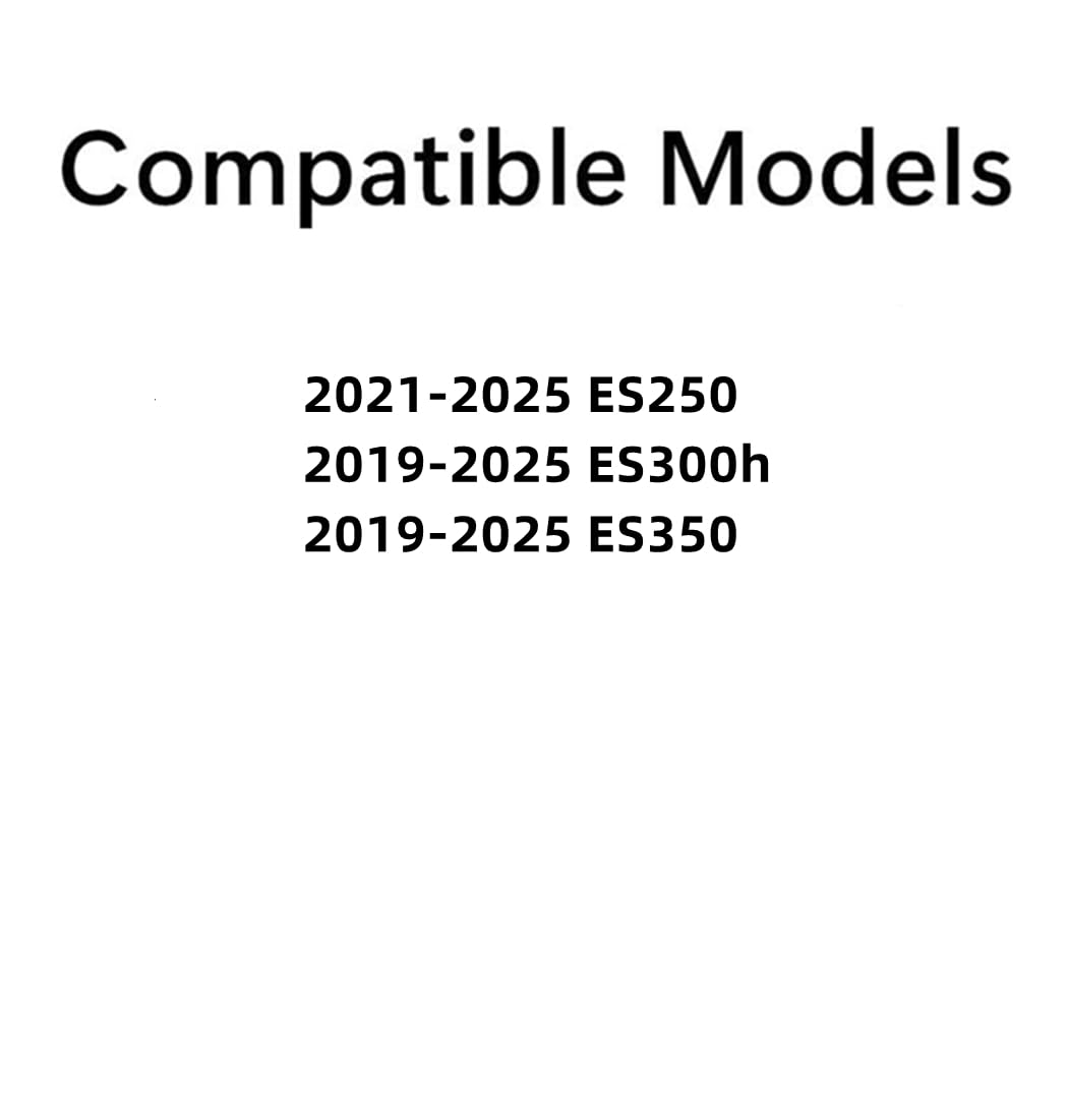 Tempered Driver Left Side Rear Door Window Door Glass Compatible with Lexus ES250 ES300h ES350 4 Door Sedan 2019-2025 Models