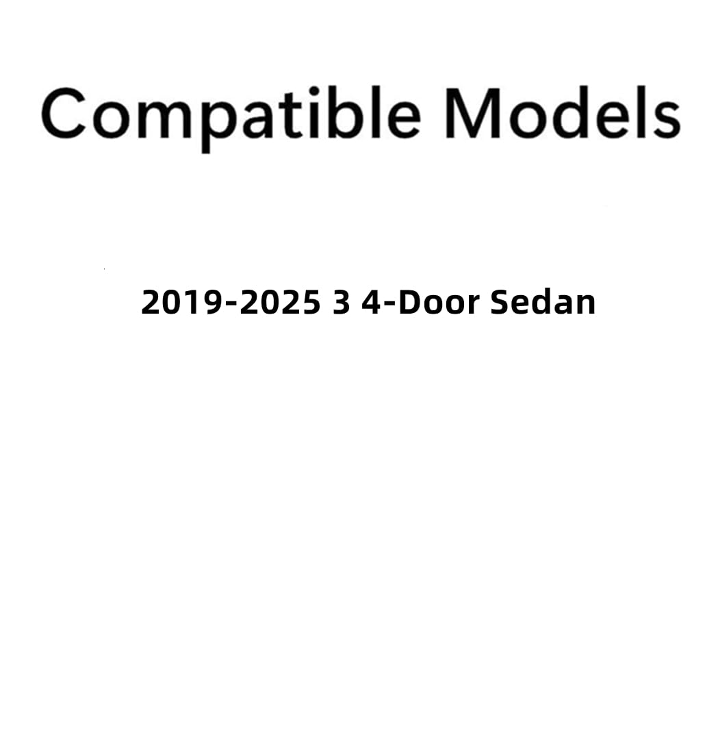 Tempered Driver Left Side Front Door Window Door Glass Compatible with Mazda 3 4-Door Sedan 2019-2025 Models