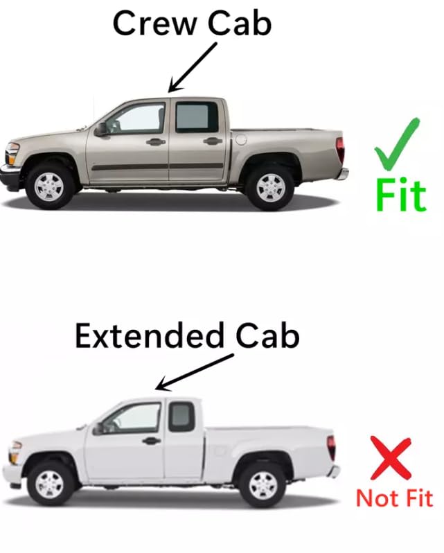 Tempered Privacy Driver Left Side Rear Door Window Door Glass Compatible with Isuzu i-370/ i-350 4-Door Crew Cab 2006-2010 Models