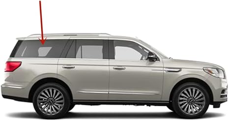 Passenger Right Side Rear Quarter Window Quarter Glass Compatible with Lincoln Navigator Short Wheel Base 2018-2024 Models