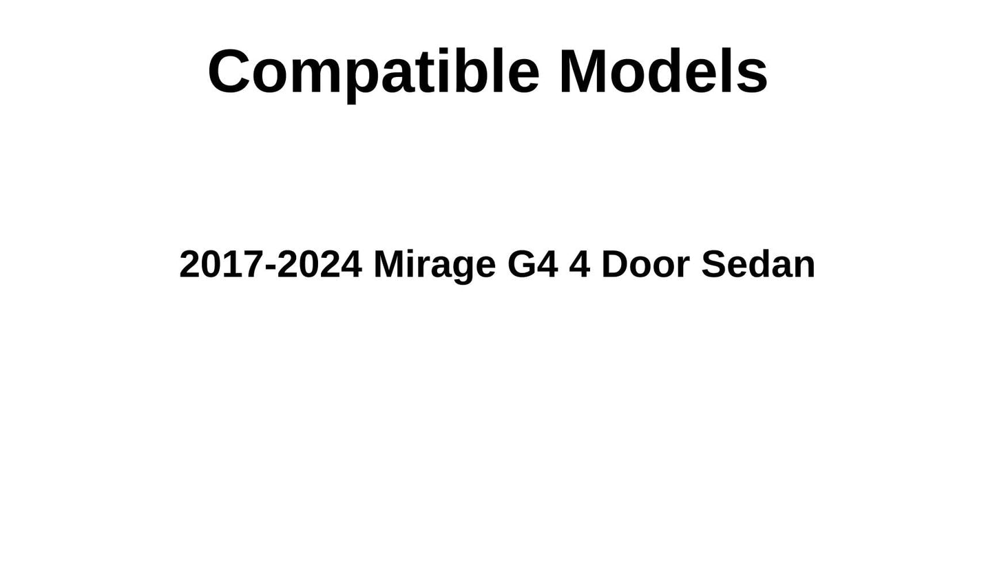 Passenger Right Side Front Door Window Door Glass Compatible with Mitsubishi Mirage G4 4 Door Sedan 2017-2024 Models