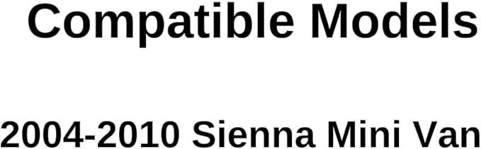 Movable Driver Left Side Quarter Window Quarter Glass Compatible with Toyota Sienna 2004-2010 Models