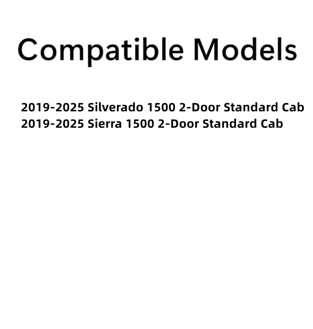 Driver Left Side Door Window Door Glass Compatible with Chevrolet Silverado/GMC Sierra 1500 2 Door Standard Cab 2019-2025 Models