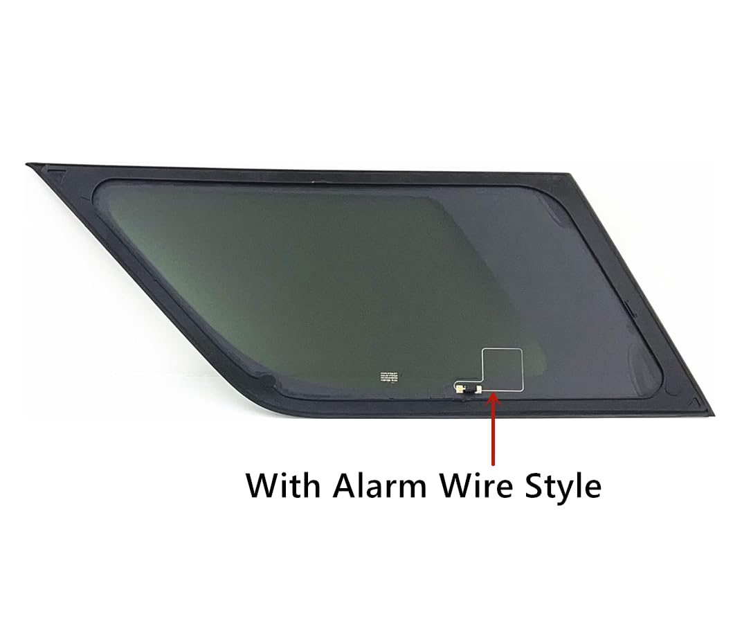 Passenger Right Side Quarter Window Quarter Glass With Alarm Wire Compatible with Chevrolet Tahoe /GMC Yukon 2021-2025 Models (Not For Yukon XL)