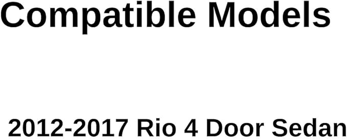 Driver Left Side Rear Door Window Door Glass Compatible with Kia Rio 4 Door Sedan 2012-2017 Models