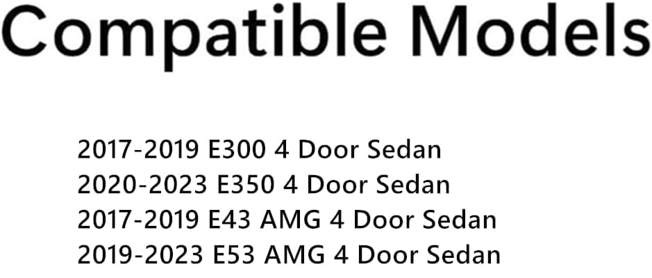 Driver Left Side Rear Door Window Door Glass Compatible with Mercedes Benz E300 E43AMG 2017-2019 / E350 2020-2023 / E53AMG 2019-2023 4-Door Sedan Models