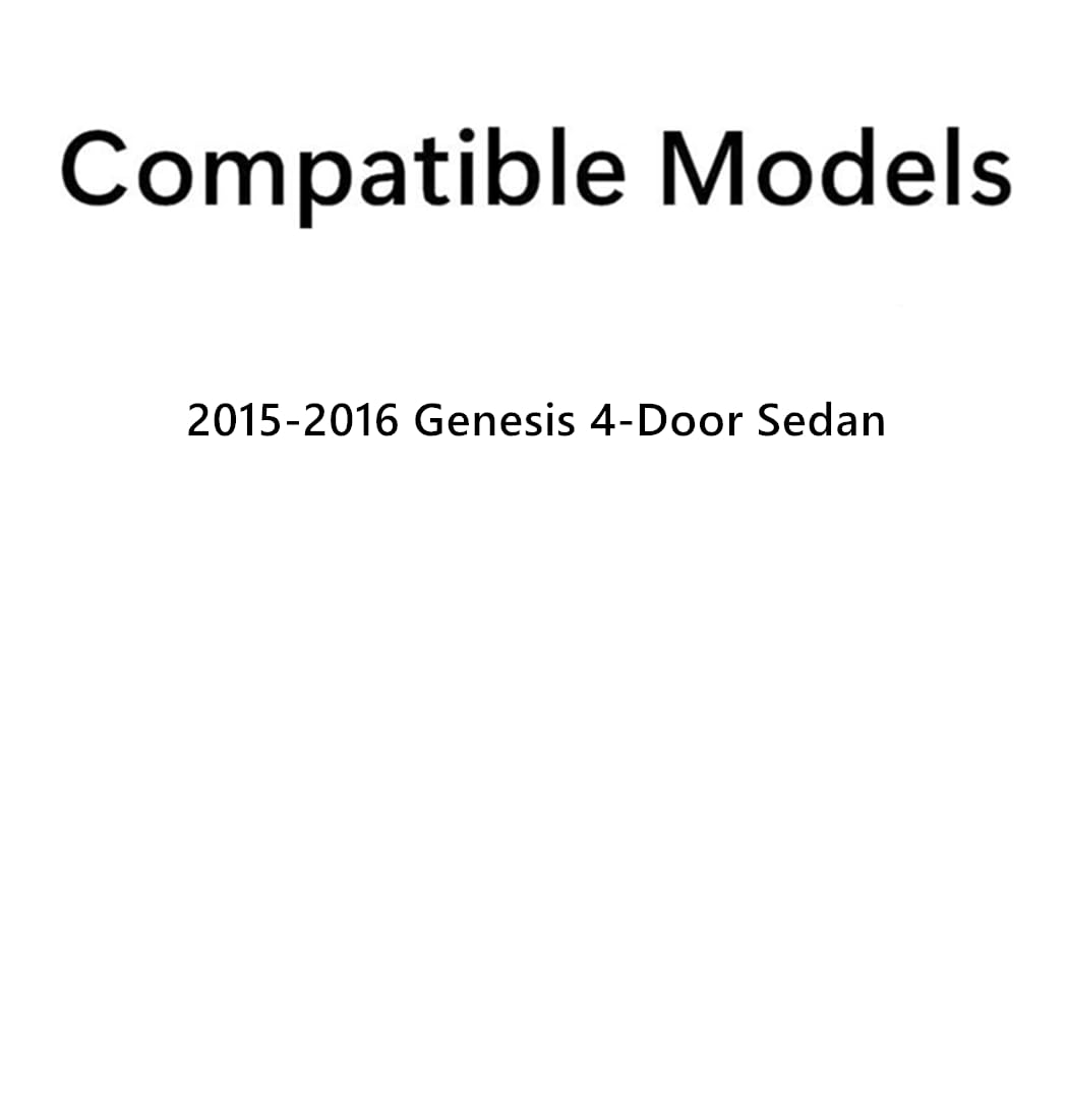 Laminated Driver Left Side Rear Door Window Door Glass Compatible with Hyundai Genesis 4-Door Sedan 2015-2016 Models