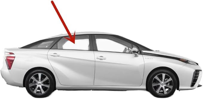 Laminated Passenger Right Side Rear Door Window Door Glass Compatible with Toyota Mirai 2016-2020 Models