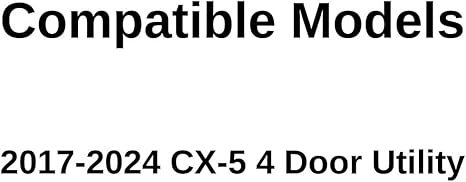 Driver Left Side Rear Door Window Door Glass Compatible with Mazda CX-5 2017-2024 Models