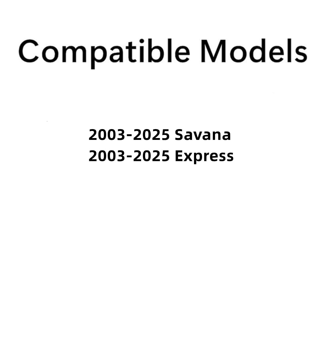 Movable Back Window Back Glass Passenger Right Side Compatible with Chevrolet Express/GMC Savana 2003-2025 Models